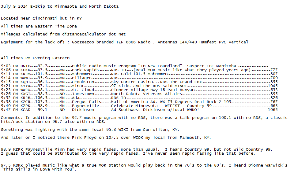 Click image for larger version

Name:	FM DX to Minnesota and North Dakota July 9 2024.png
Views:	76
Size:	25.6 KB
ID:	1716